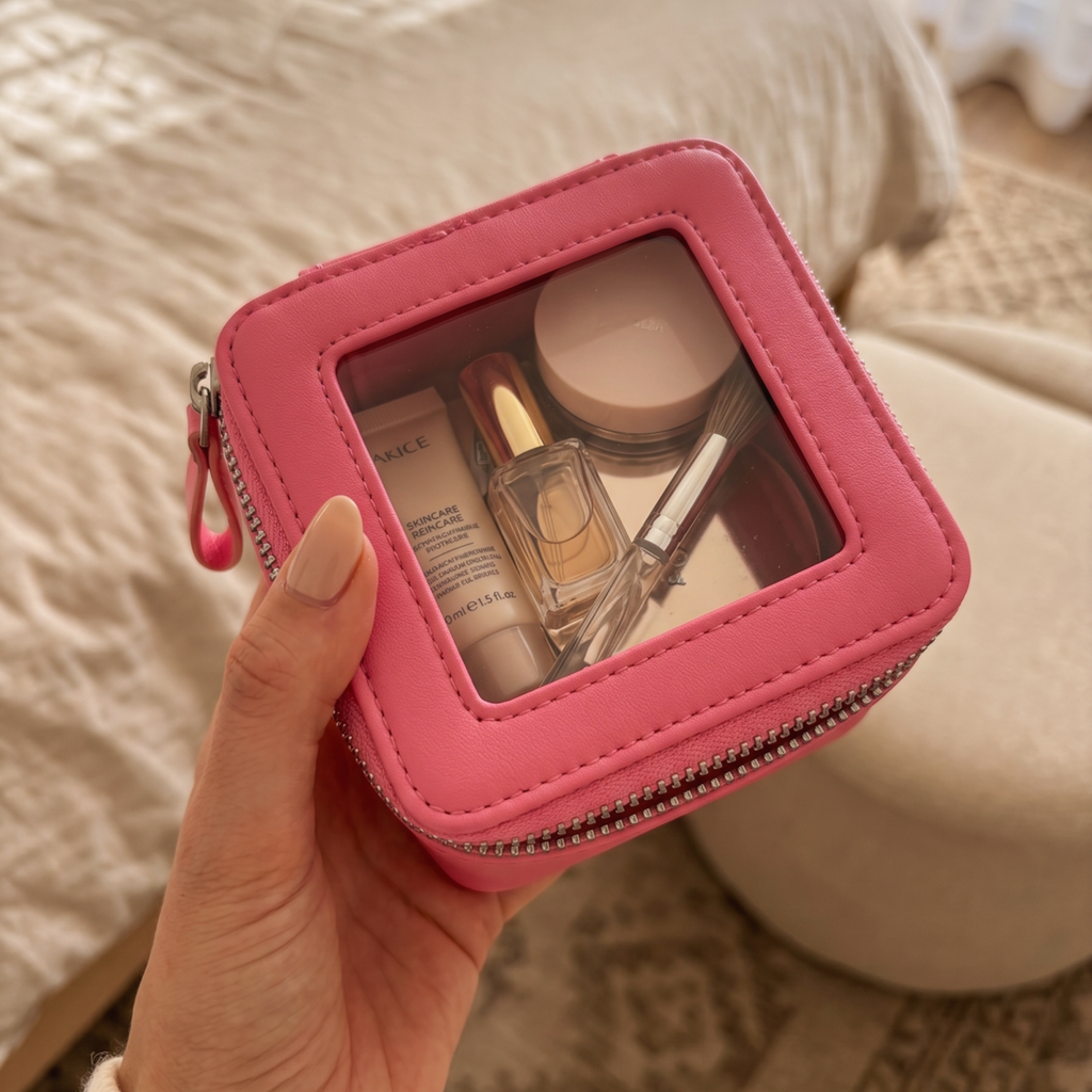 Petite Case in Petal Rush, open