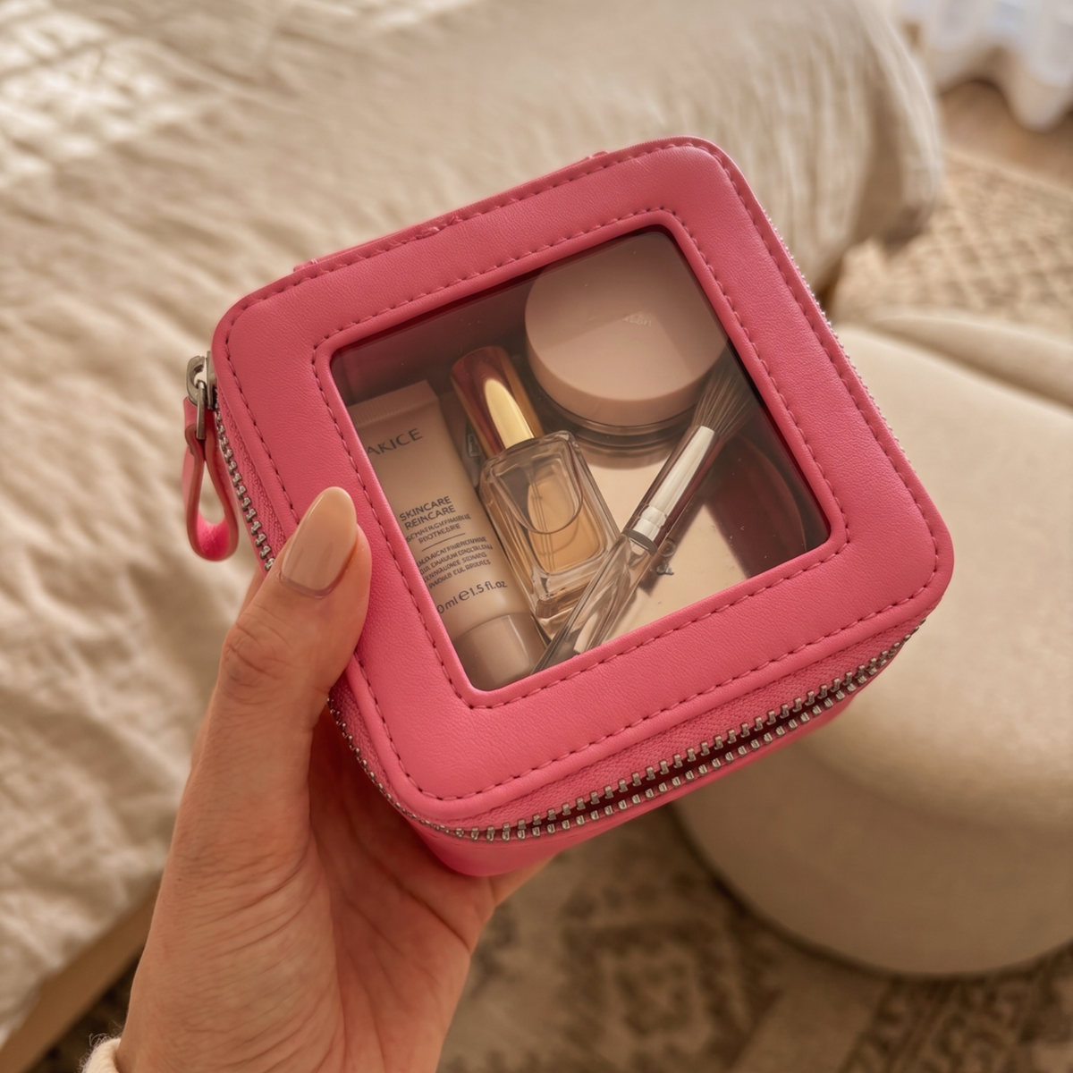 Petite Case in Petal Rush, open