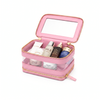 Double Zip Case - Pink Aura