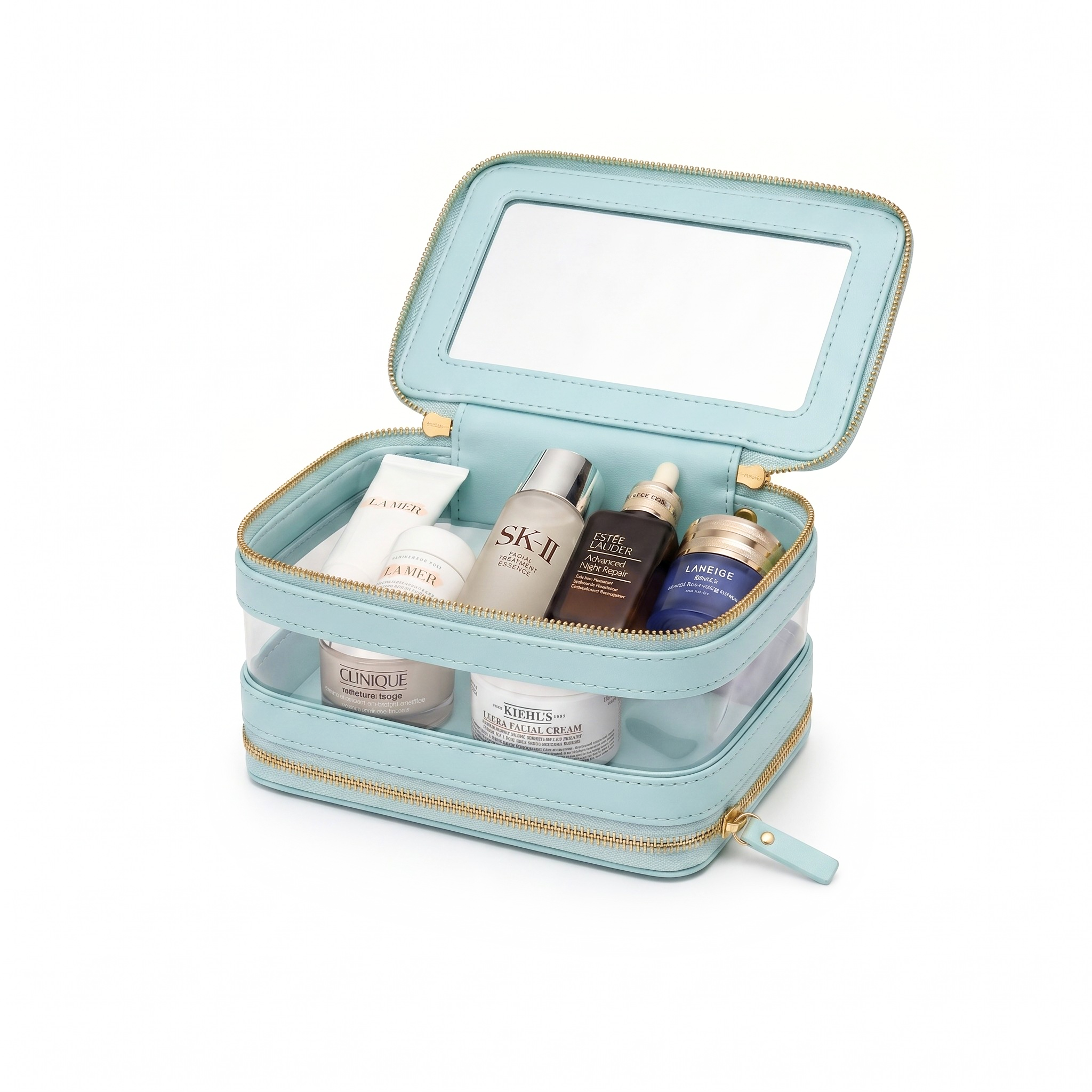 Double Zip Case - Celestial Blue