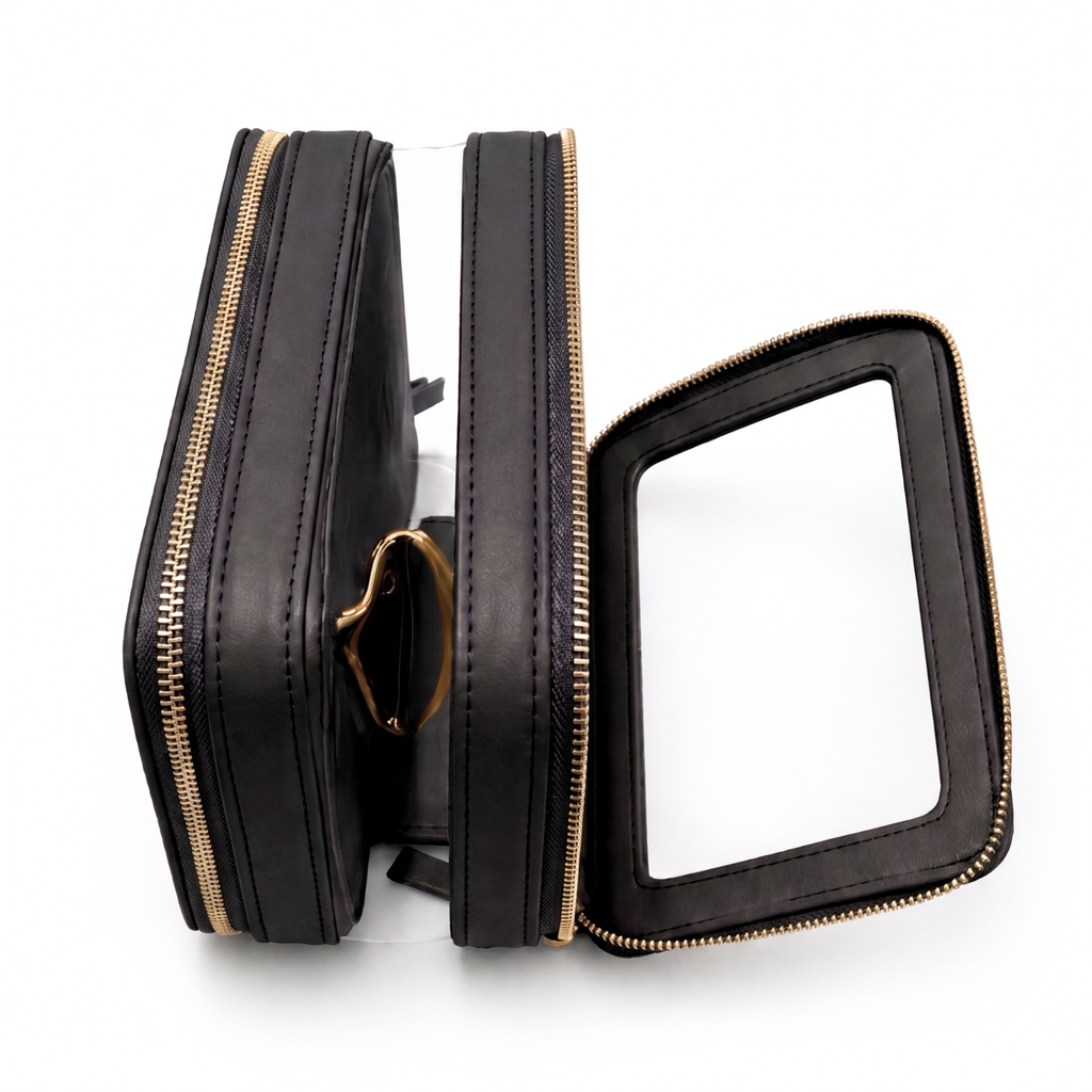 Double Zip Case - Jet Black