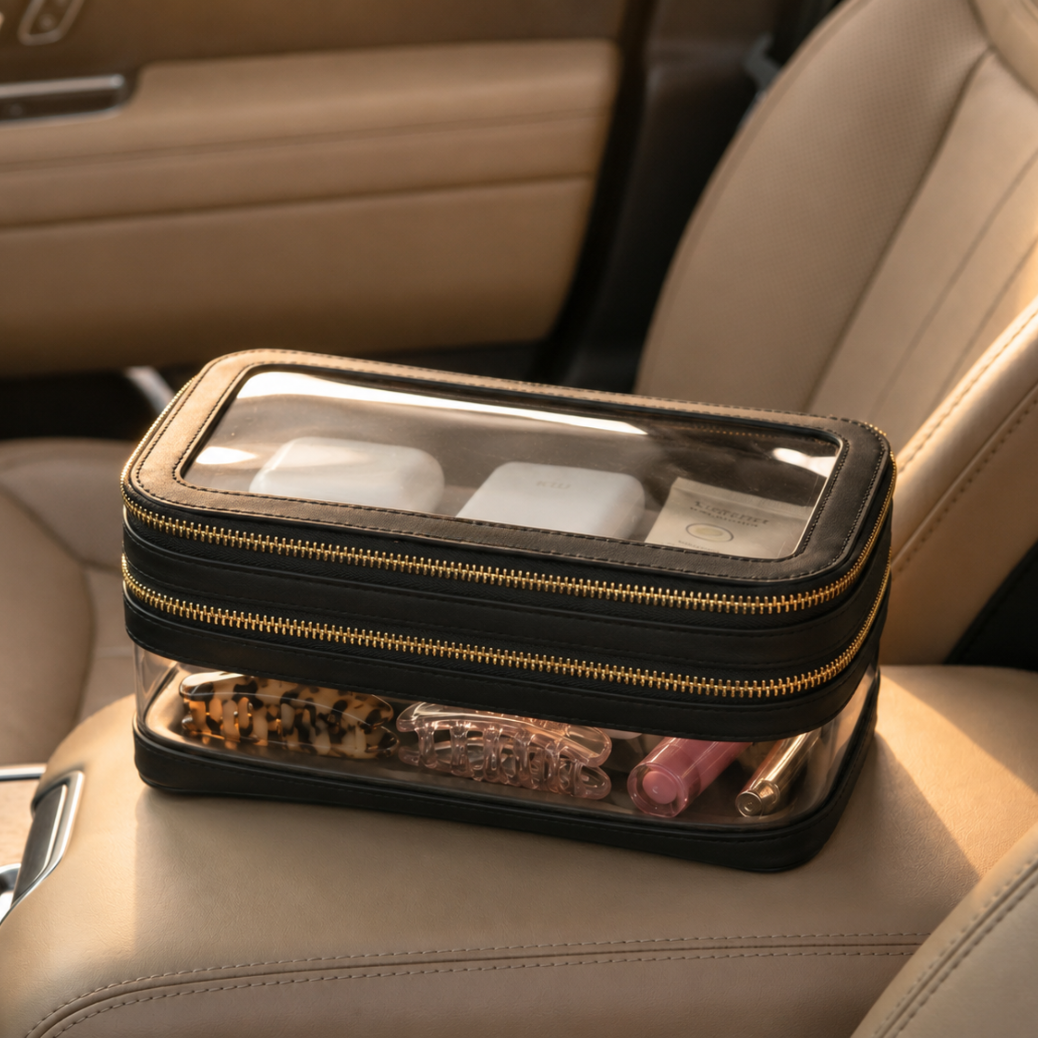Double Zip Case - Jet Black
