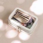 Double Zip Case in Ivory
