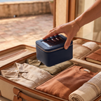 Petite Case in Midnight Blue, open