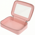 Single Zip Case in Peach Aura, open