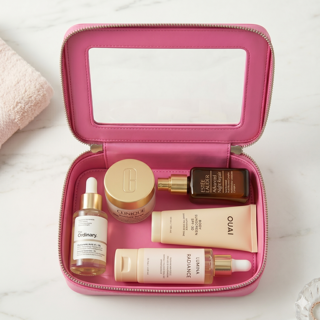 Single Zip Case in Petal Rush, open