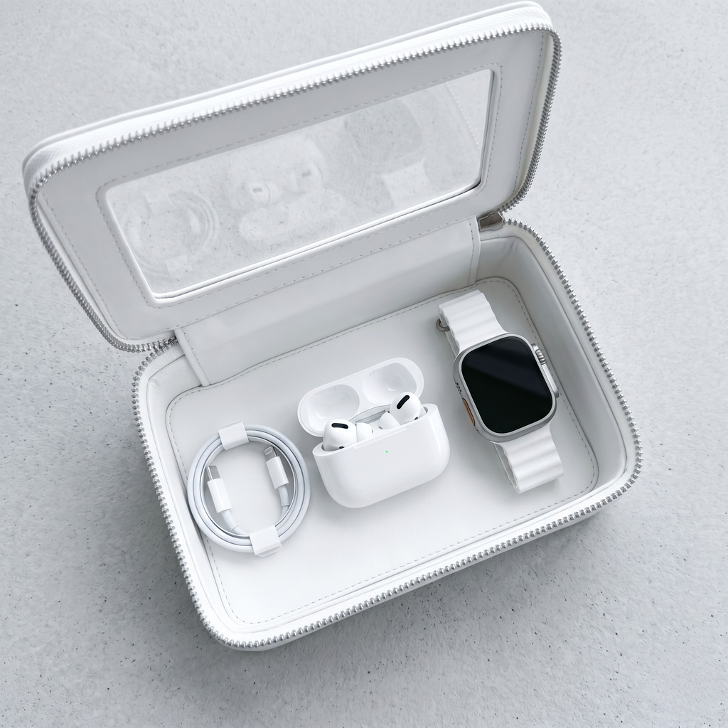 Single Zip Case - Ivory
