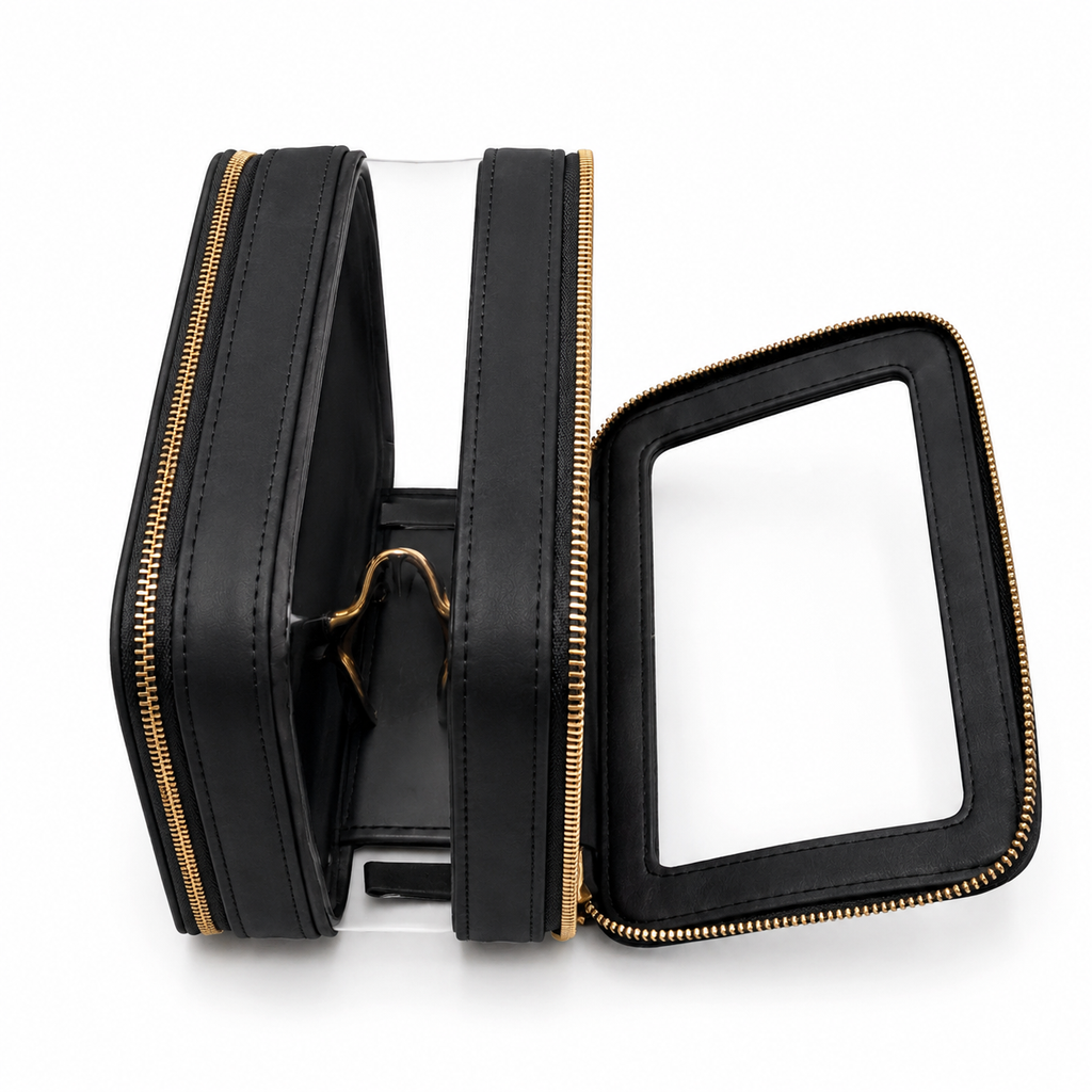 Double Zip Case - Jet Black