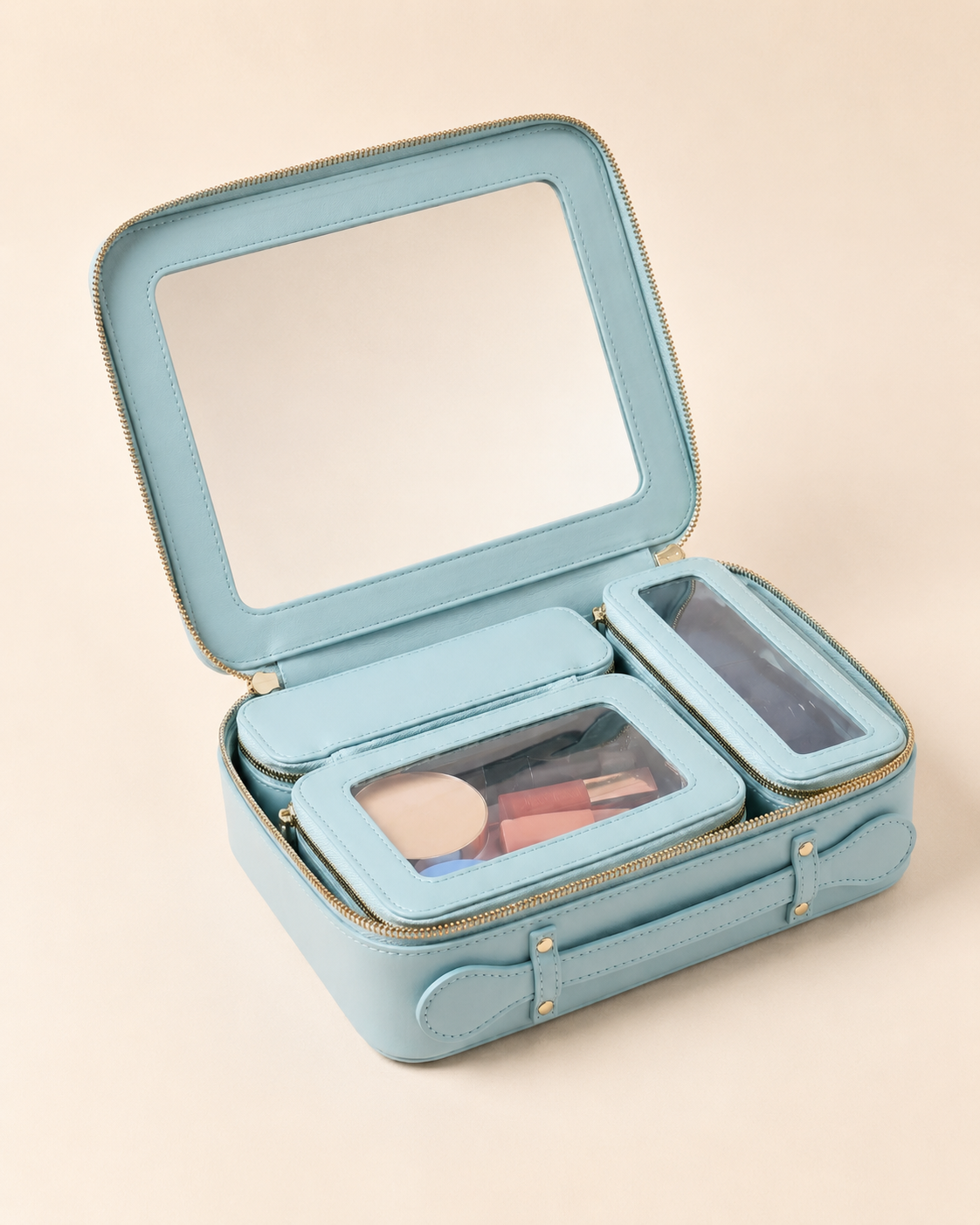 The 4-in-1 Case in Celestial Blue, open