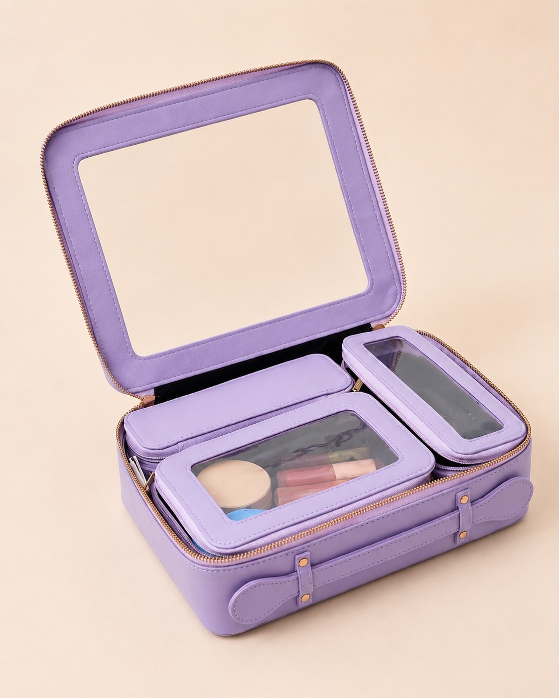 The 4-in-1 Case in Lilac, open