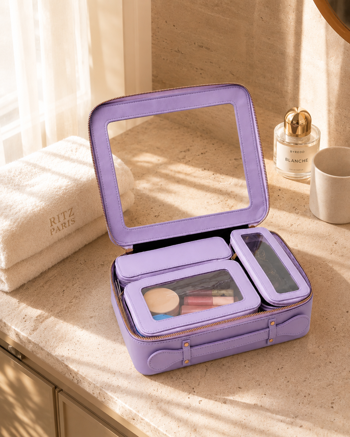 The 4-in-1 Case in Midnight Blue, Lilac