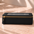 The Everyday Duo in Black: Single Zip Case