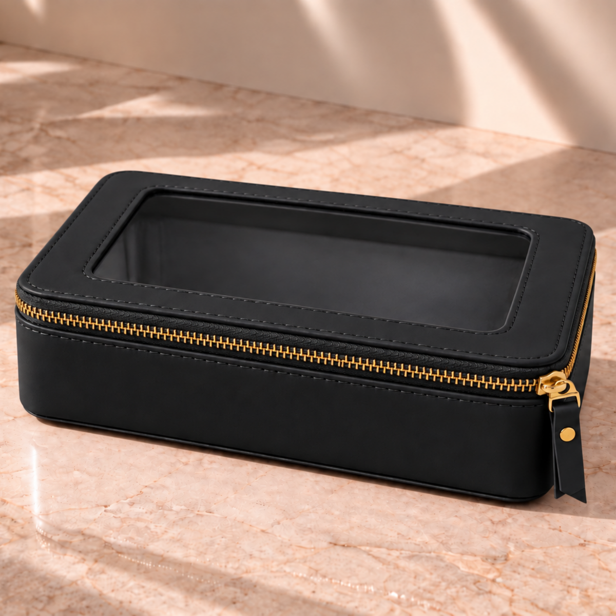 Single Zip Case in Black