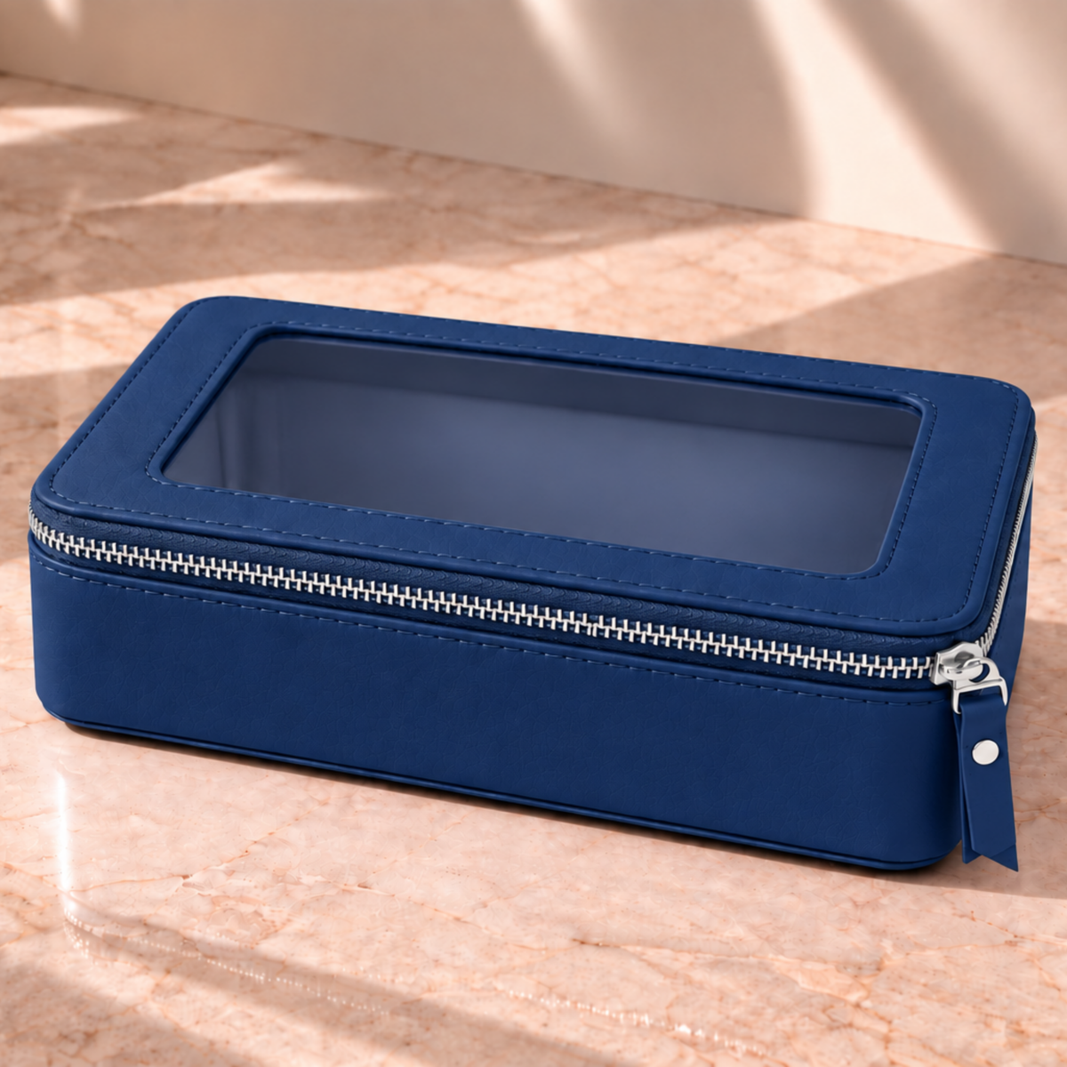 Single Zip Case in Midnight Blue