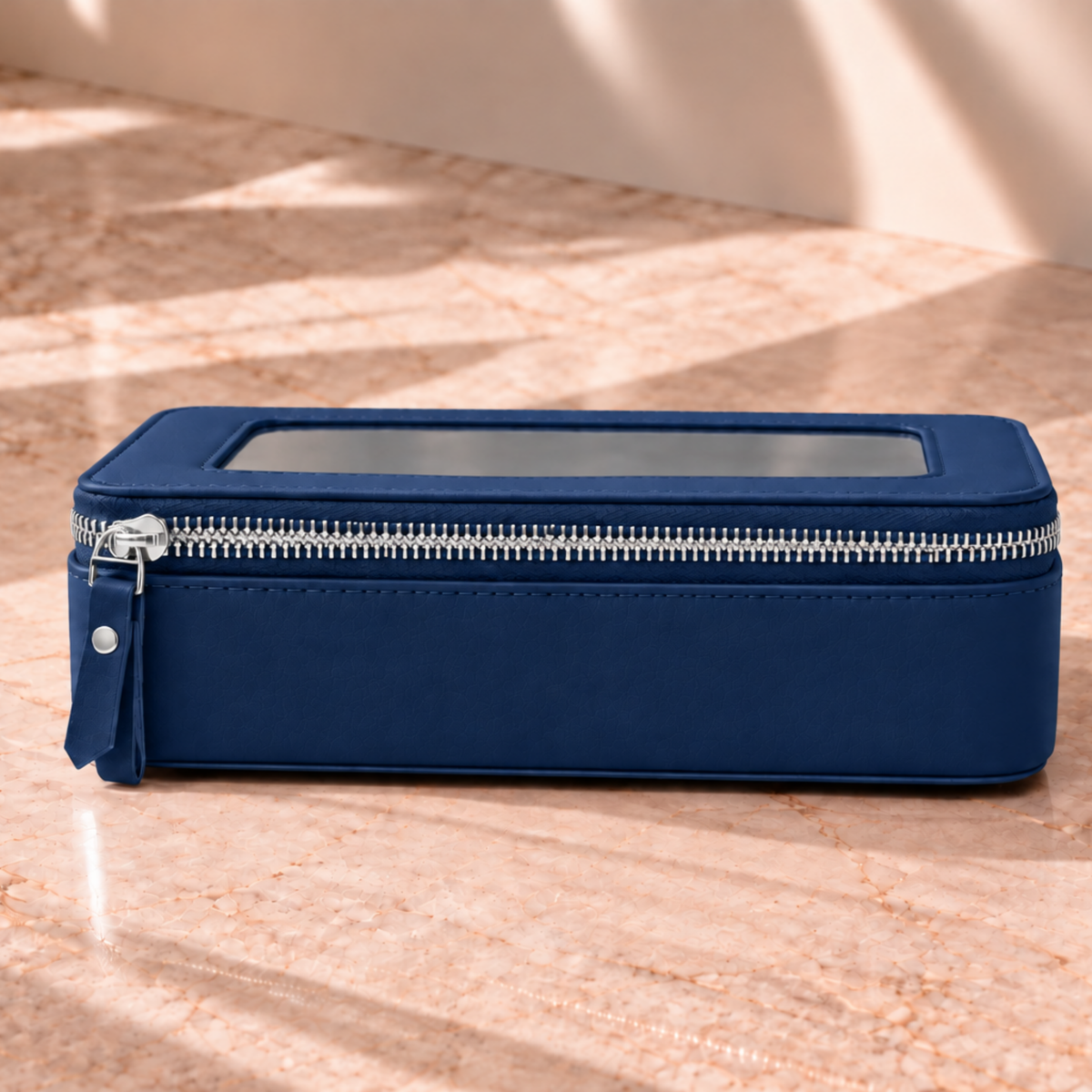 Single Zip Case in Midnight Blue
