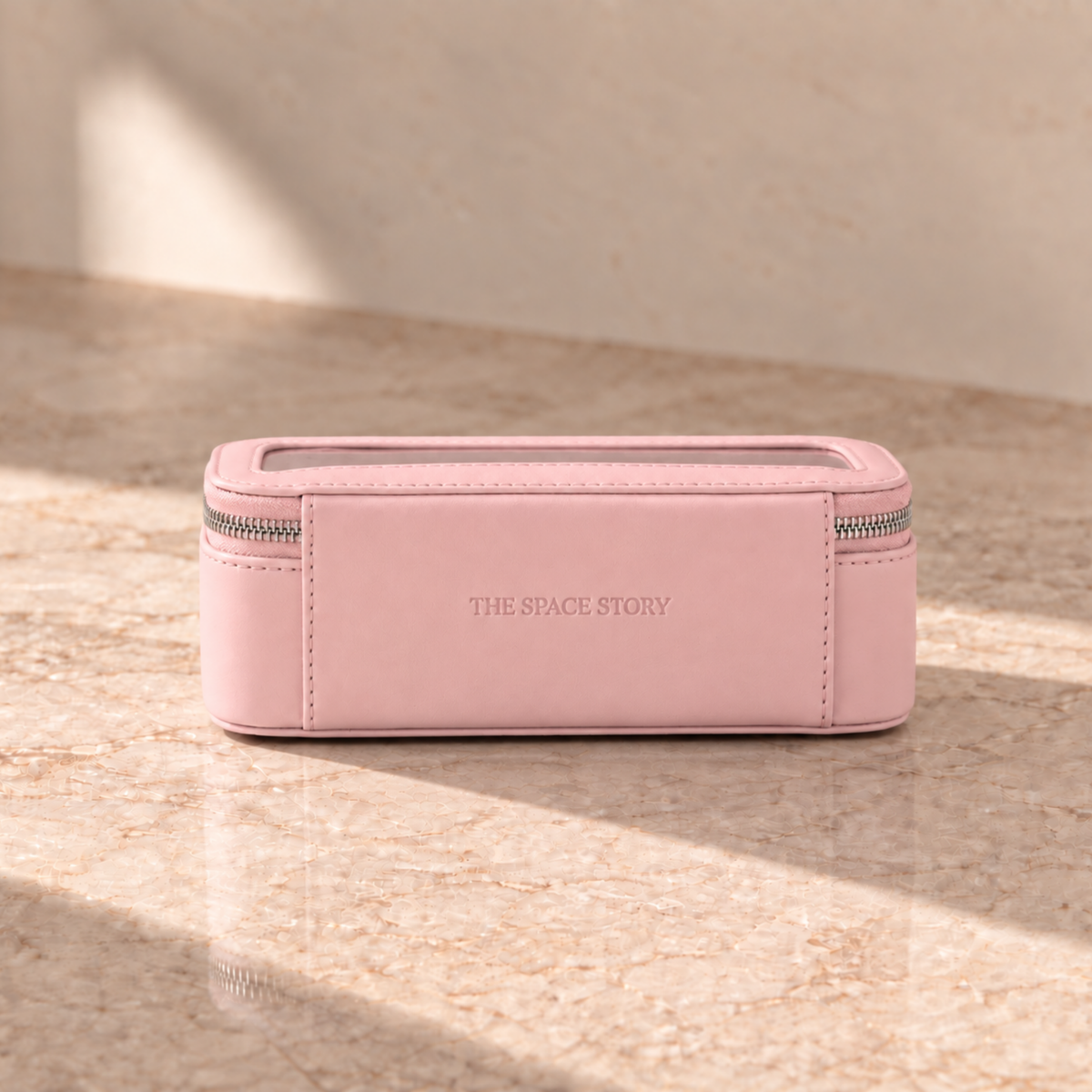 Single Zip Case in Peach Aura