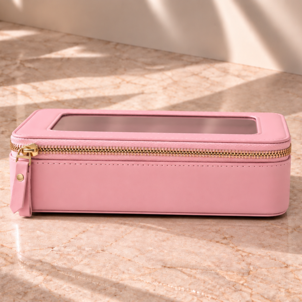 Single Zip Case in Pink Aura