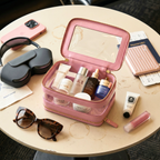 Double Zip Case - Pink Aura